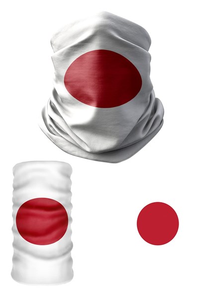 e taktik Multifunctional Flag of Japan Seamless UV+Face Mask Headband Bandana Do Rag Hairband