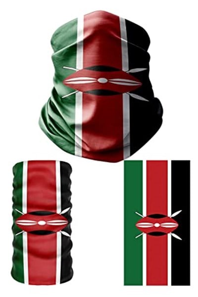 e taktik Multifunctional Flag of Kenya Seamless UV+Face Mask Headband Bandana Do Rag Hairband