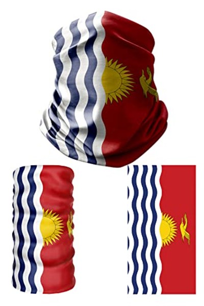 e taktik Multifunctional Flag of Kiribati Seamless UV+Face Mask Headband Bandana Do Rag Hairband