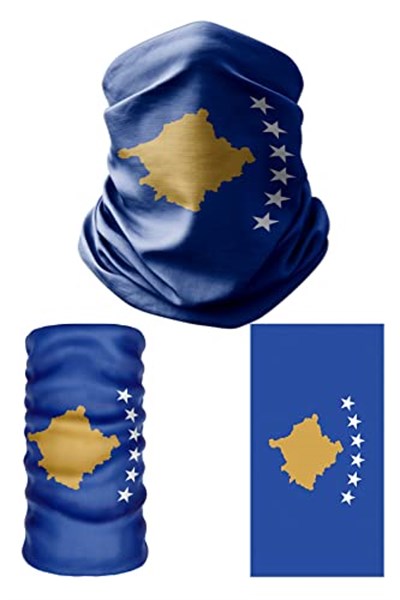 e taktik Multifunctional Flag of Kosovo Seamless UV+Face Mask Headband Bandana Do Rag Hairband