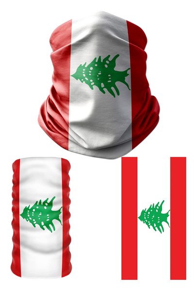 e taktik Multifunctional Flag of Lebanon Seamless UV+Face Mask Headband Bandana Do Rag Hairband