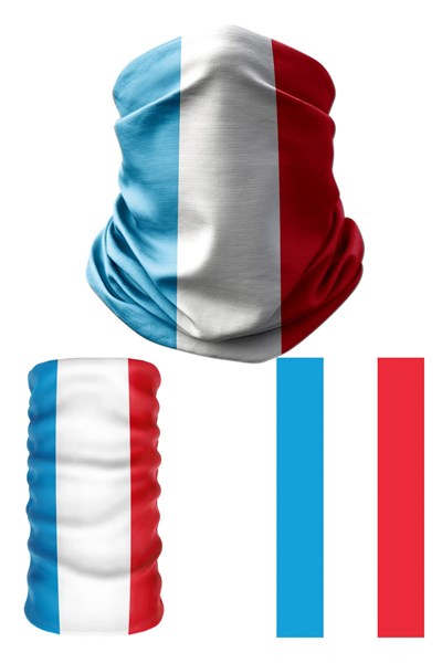 e taktik Multifunctional Flag of Luxemburg Seamless UV+Face Mask Headband Bandana Do Rag Hairband