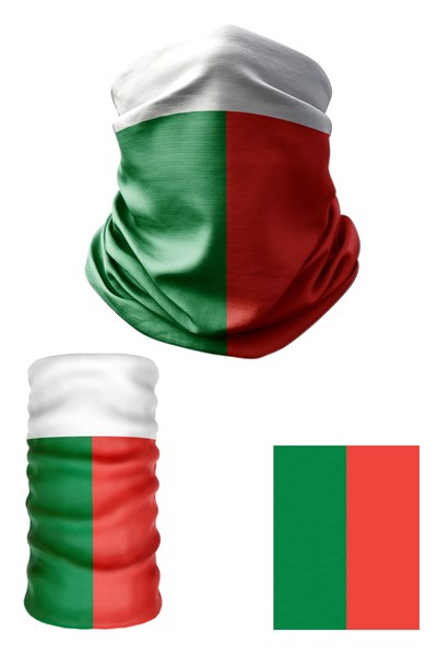 e taktik Multifunctional Flag of Madagascar Seamless UV+Face Mask Headband Bandana Do Rag Hairband