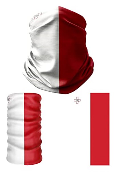 e taktik Multifunctional Flag of Malta Seamless UV+Face Mask Headband Bandana Do Rag Hairband