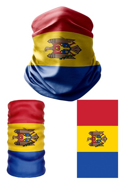 e taktik Multifunctional Flag of Moldova Seamless UV+Face Mask Headband Bandana Do Rag Hairband