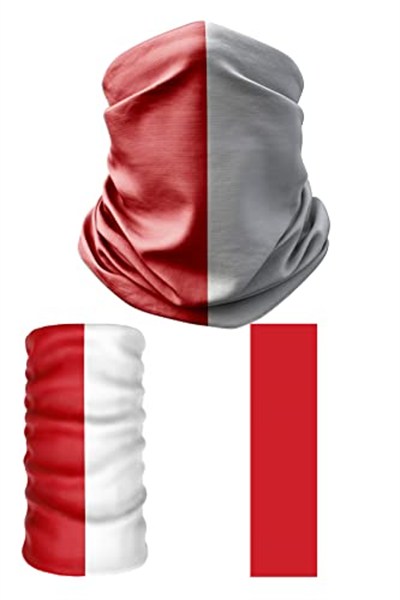 e taktik Multifunctional Flag of Monaco Seamless UV+Face Mask Headband Bandana Do Rag Hairband