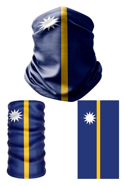 e taktik Multifunctional Flag of Nauru Seamless UV+Face Mask Headband Bandana Do Rag Hairband