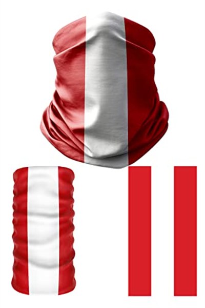 e taktik Multifunctional Flag of Peru Seamless UV+Face Mask Headband Bandana Do Rag Hairband