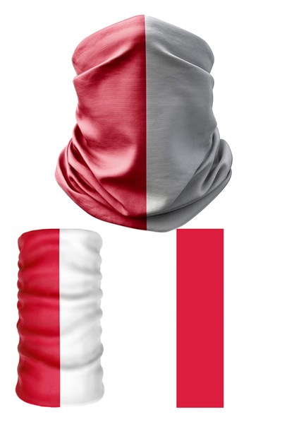 e taktik Multifunctional Flag of Poland Seamless UV+Face Mask Headband Bandana Do Rag Hairband