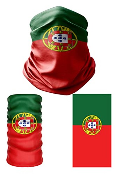e taktik Multifunctional Flag of Portugal Seamless UV+Face Mask Headband Bandana Do Rag Hairband