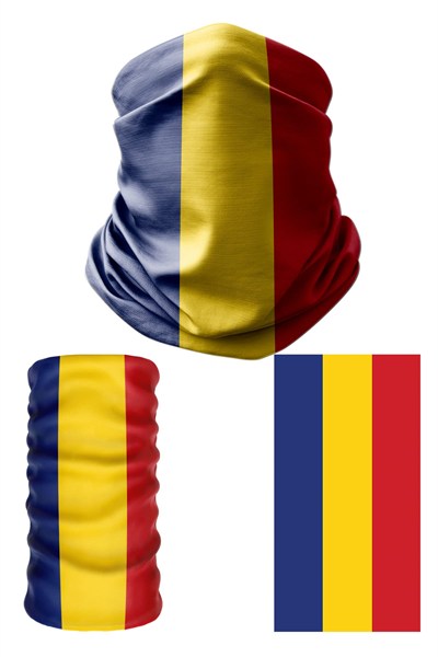 e taktik Multifunctional Flag of Romania Seamless UV+Face Mask Headband Bandana Do Rag Hairband