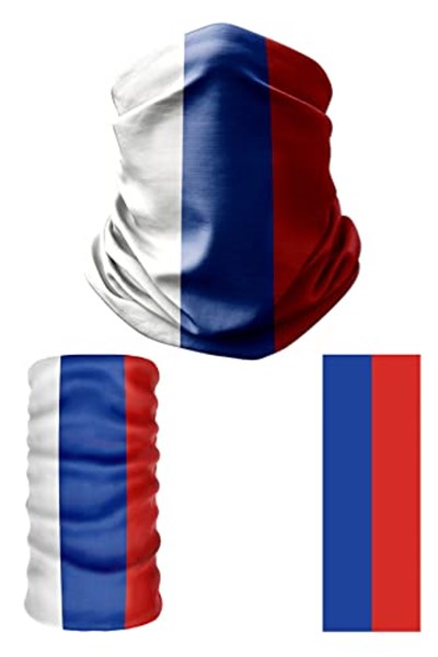 e taktik Multifunctional Flag of Russia Seamless UV+Face Mask Headband Bandana Do Rag Hairband