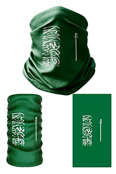 e taktik Multifunctional Flag of Saudi Arabia Seamless UV+Face Mask Headband Bandana Do Rag Hairband