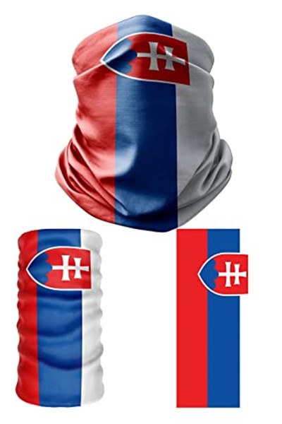 e taktik Multifunctional Flag of Slovakia Seamless UV+Face Mask Headband Bandana Do Rag Hairband