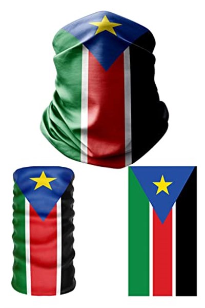 e taktik Multifunctional Flag of South Sudan Seamless UV+Face Mask Headband Bandana Do Rag Hairband