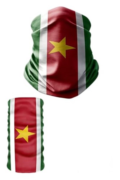 e taktik Multifunctional Flag of Suriname Seamless UV+Face Mask Headband Bandana Do Rag Hairband