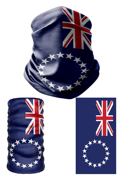 e taktik Multifunctional Flag of the Cook Islands Seamless UV+Face Mask Headband Bandana Do Rag Hairband