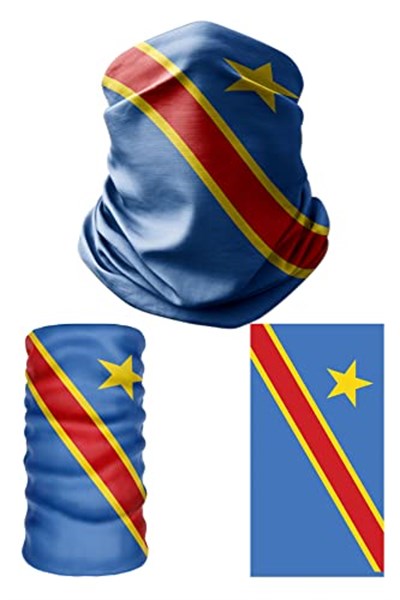 e taktik Multifunctional Flag of the Democratic Republic of the Congo Seamless UV+Bandana Do Rag Hairband