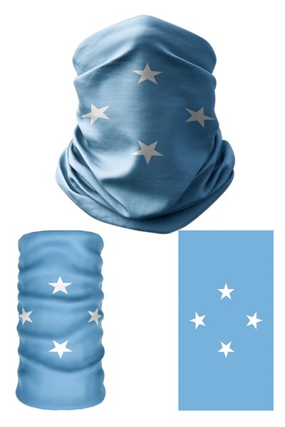 e taktik Multifunctional Flag of the Federated States of Micronesia Seamless UV+Bandana Do Rag Hairband