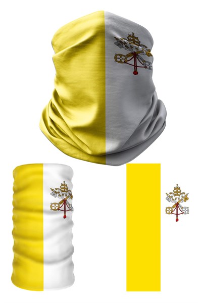 e taktik Multifunctional Flag of the Vatican City Seamless UV+Face Mask Headband Bandana Do Rag Hairband