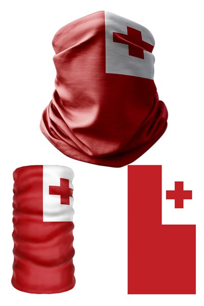 e taktik Multifunctional Flag of Tonga Seamless UV+Face Mask Headband Bandana Do Rag Hairband