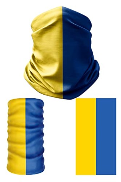 e taktik Multifunctional Flag of Ukraine Seamless UV+Face Mask Headband Bandana Do Rag Hairband