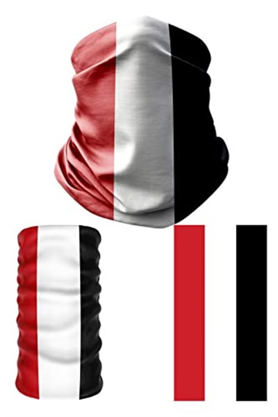 e taktik Multifunctional Flag of Yemen Seamless UV+Face Mask Headband Bandana Do Rag Hairband