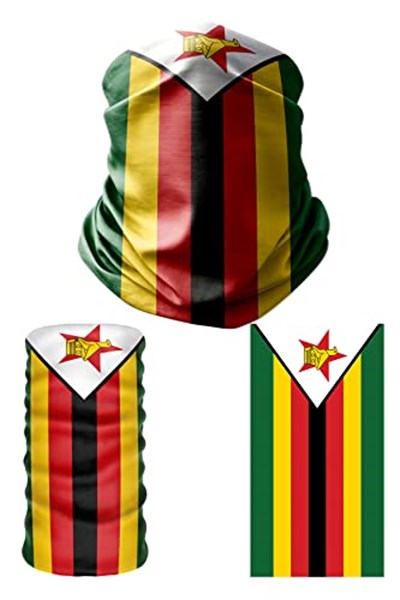 e taktik Multifunctional Flag of Zimbabwe Seamless UV+Face Mask Headband Bandana Do Rag Hairband