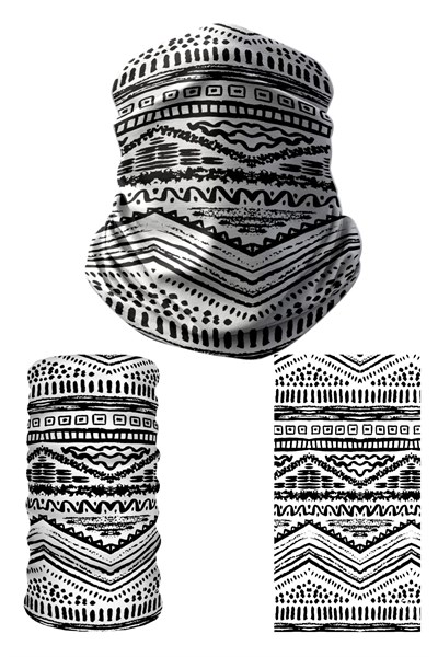 e taktik Multifunctional Flat Zigzag Mandala Seamless Knitting UV+ Neckerwear Face Mask Headband Bandana Do Rag Hairband
