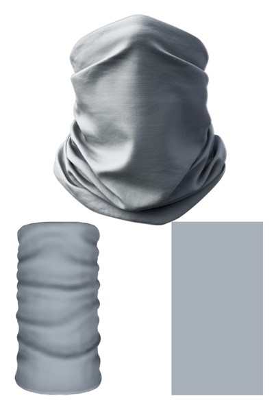 e taktik Multifunctional One Colour Gray Seamless Knitting UV+ Neckerwear Face Mask Headband Bandana Do Rag Hairband