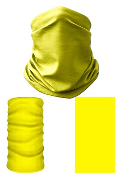e taktik Multifunctional One Colour Yellow Seamless Knitting UV+ Neckerwear Face Mask Headband Bandana Do Rag Hairband
