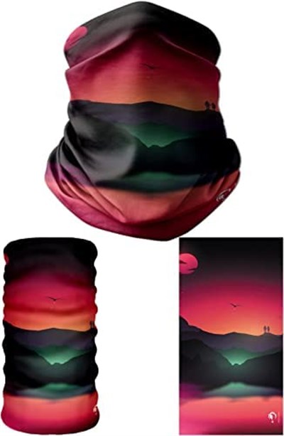 e taktik Multifunctional Retro Bird Landscape Seamless Knitting UV+ Neckerwear Face Mask Headband Bandana Do Rag Hairband