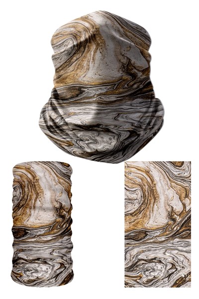 e taktik Multifunctional Silvery Brown Paint Seamless Knitting UV+ Neckerwear Face Mask Headband Bandana Do Rag Hairband