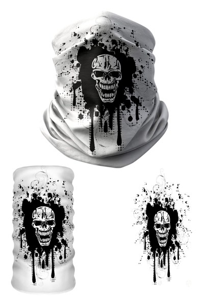 e taktik Multifunctional Stained Skull Seamless Knitting UV+ Neckerwear Face Mask Headband Bandana Do Rag Hairband