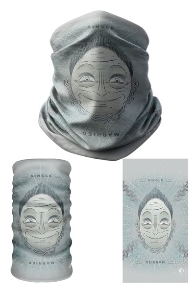e taktik Multifunctional Two Sentient Man Seamless Knitting UV+ Neckerwear Face Mask Headband Bandana Do Rag Hairband