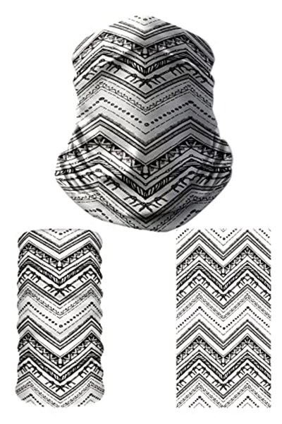 e taktik Multifunctional Zigzag Mandala Seamless Knitting UV+ Neckerwear Face Mask Headband Bandana Do Rag Hairband