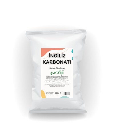 ea e-aktariye İngiliz Karbonatı (Sodyum Bikarbonat) 200 Gr