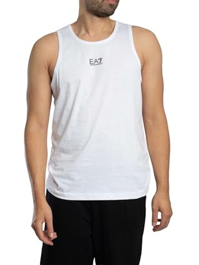 EA7 Emporio Armani Core Identity Tank Top, Beyaz