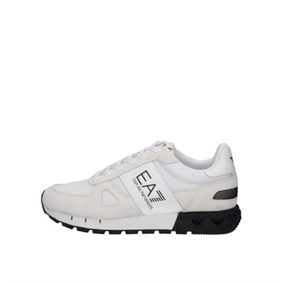 EA7 Erkek B&w Mesh Run Koşu Stili Spor Ayakkabı Beyaz