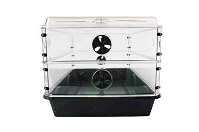 EarlyGrow 93807 Kubbeli Yayıcı, 2 Yükseklik Uzatıcı, Yeşil