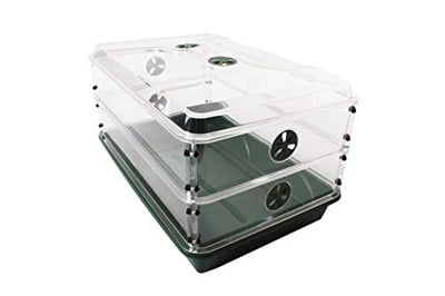 EarlyGrow 93807 Kubbeli Yayıcı, 2 Yükseklik Uzatıcı, Yeşil