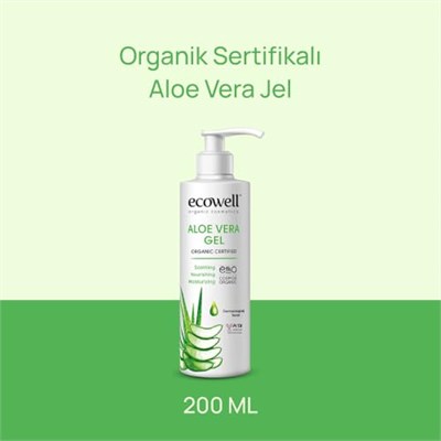 Ecowell Organik Aloe Vera Jel (200 ml)