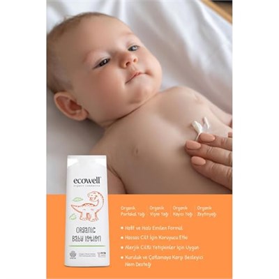 Ecowell Organik Bebek Losyonu (1 x 300 mL)
