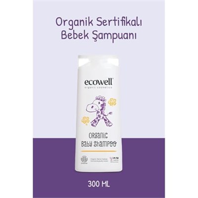 Ecowell Organik Bebek Şampuanı (1 x 300 mL)