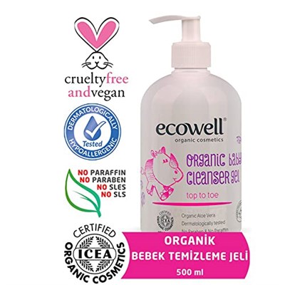 Ecowell Organik Organik Bebek Temizleme Jeli (1 x 500 mL)