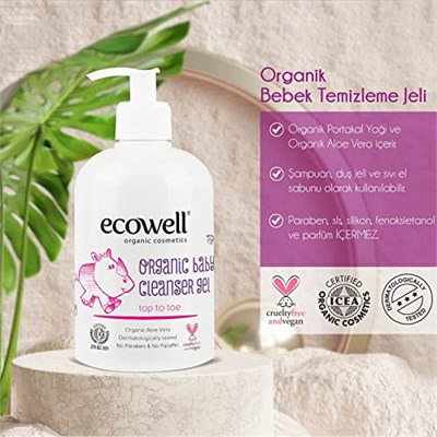 Ecowell Organik Organik Bebek Temizleme Jeli (1 x 500 mL)