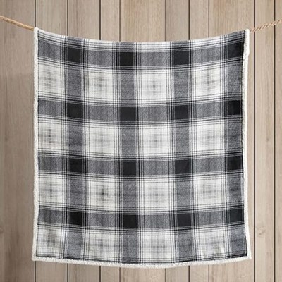 Eddie Bauer - Örtü, ters çevrilebilir Sherpa polar nevresim takımı, tüm mevsimler için ev dekorasyonu (Vail Plaid, örtü)