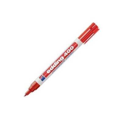 Edding 400 permanent markör - siyah - 1 kalem - 1 mm ince yuvarlak uçlu - suya dayanıklı
