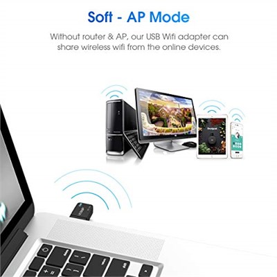 EDUP AC 1300 Mbit/s USB WLAN Adaptörü, Çift Bant WiFi Stick 2.4G/5GHz USB3.0 Adaptör Kablosuz Ağ Alıcısı WiFi Dongle, Masaüstü Bilgisayar/Dizüstü Bilgisayar için, Windows 11/10/8.1/7/Vista Mac OS X