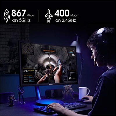 EDUP AC 1300 Mbit/s USB WLAN Adaptörü, Çift Bant WiFi Stick 2.4G/5GHz USB3.0 Adaptör Kablosuz Ağ Alıcısı WiFi Dongle, Masaüstü Bilgisayar/Dizüstü Bilgisayar için, Windows 11/10/8.1/7/Vista Mac OS X